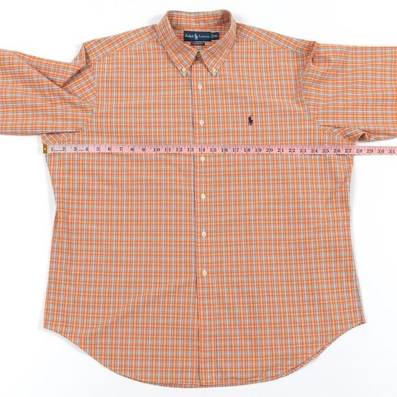 Vintage Polo Ralph Lauren Men's Classic Fit Shirt 2XL Plaid Long Sleeve Button - Picture 5 of 10